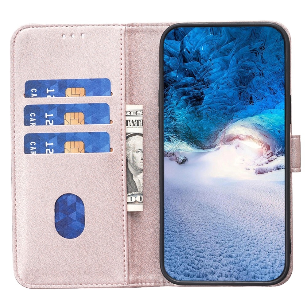 BNF könyvtáska Samsung Galaxy S23 FE készülékhez - rózsaarany