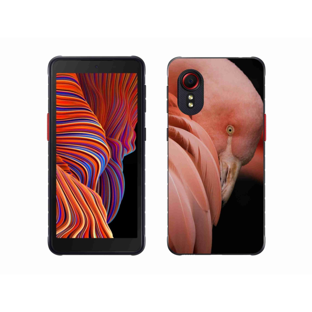 Zselés borítás mmCase Samsung Galaxy Xcover 5 készülékhez - flamingó 3