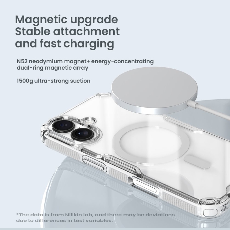 Nillkin Nature TPU PRO mágneses borító Apple iPhone 17 átlátszó fekete