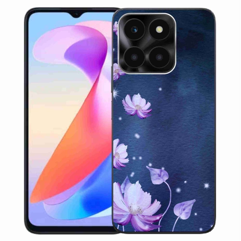 Gél tok mmCase a Honor X6a számára - hulló virágok