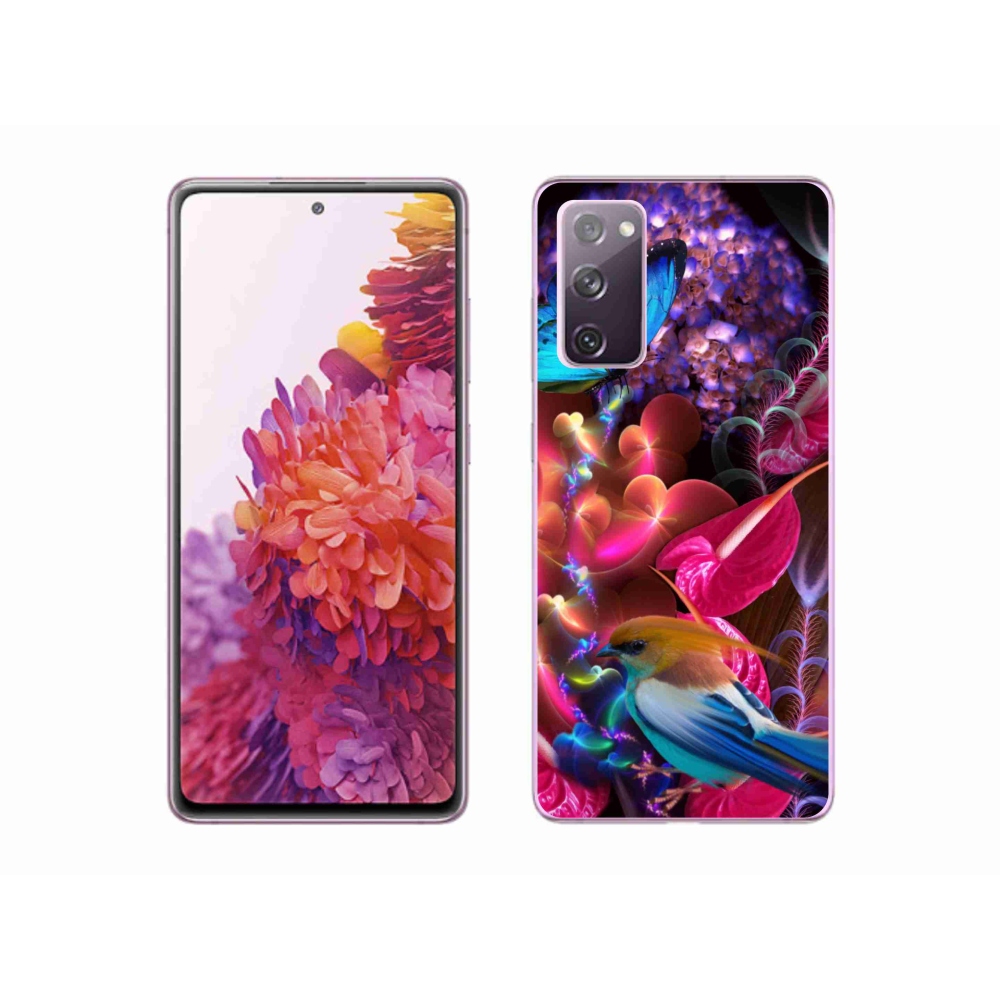 Zselés borítás mmCase Samsung Galaxy S20 FE - színes virágok