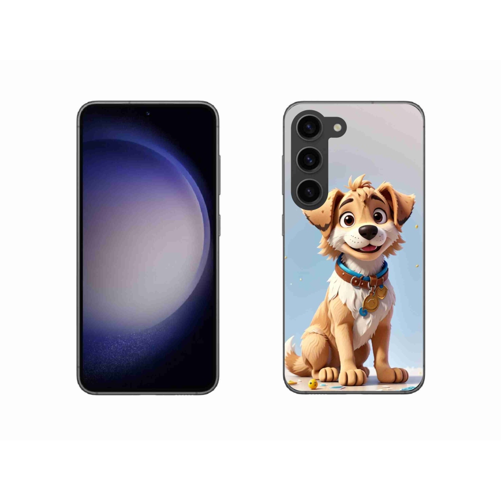 Zselés borítás mmCase Samsung Galaxy S23 5G - rajzfilm kiskutya számára
