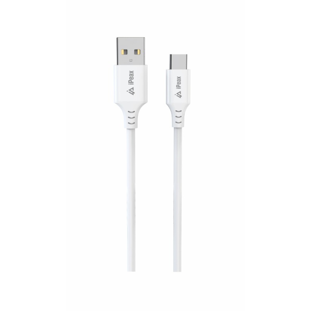 iPEAX TPU kábel USB-A / USB-C 1.5M, USB 2.0 - fehér