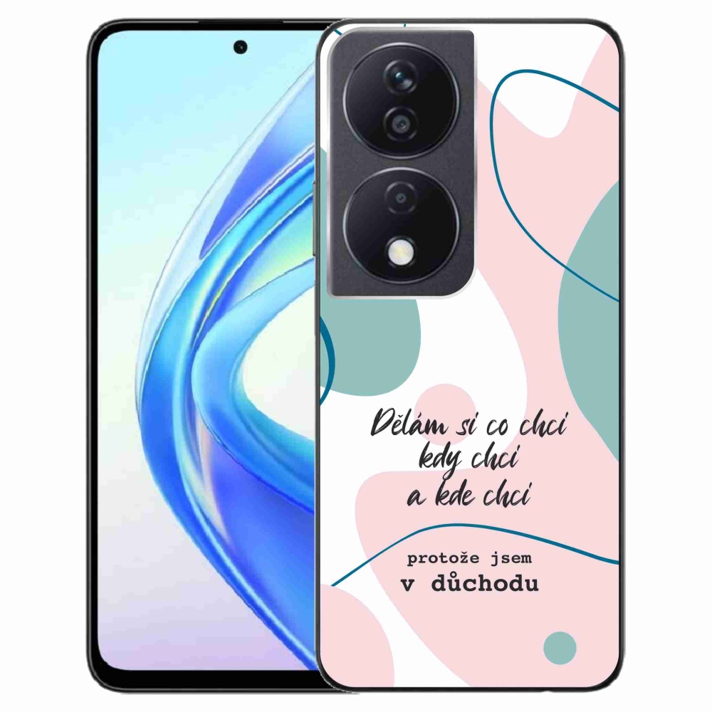 Gél borító mmCase a Honor X7b/Honor 90 Smart készülékhez - vicces szöveg 10 fehér háttér