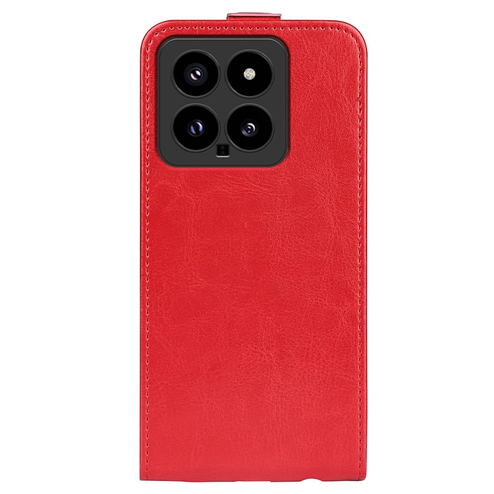Függőleges könyvtáska a Xiaomi 14-hez - piros