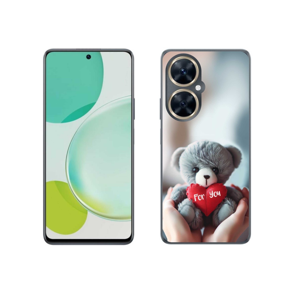 Gél borítás mmCase a Huawei Nova 11i készülékhez - mackó a szerelmesek számára