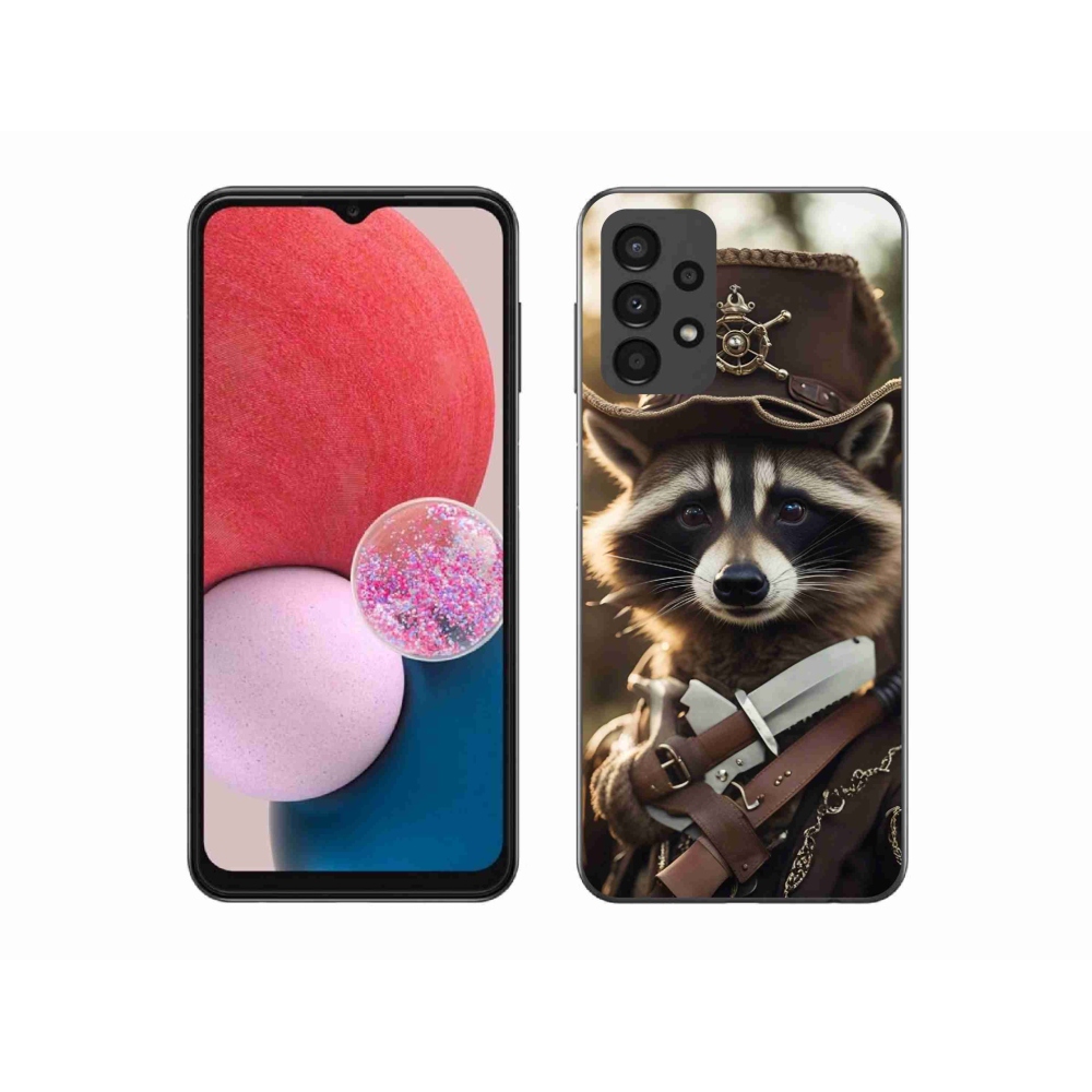 Zselés borítás mmCase Samsung Galaxy A13 4G - mosómedve egyenruhában