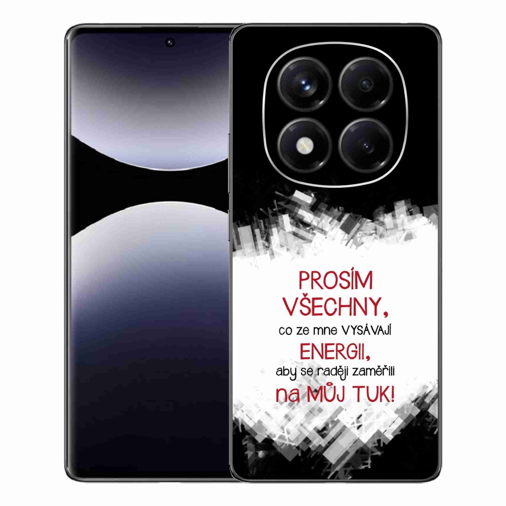 Gél borító mmCase a Xiaomi Redmi Note 14 Pro-hoz - vicces szöveg 1 piros