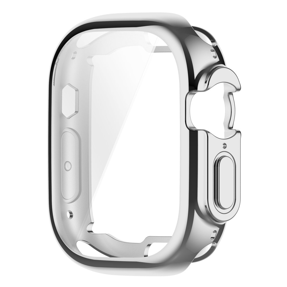 Puha, felpattintható gél védőtok az Apple Watch Ultra/Ultra 2 49 mm-es órájához - ezüstszínű