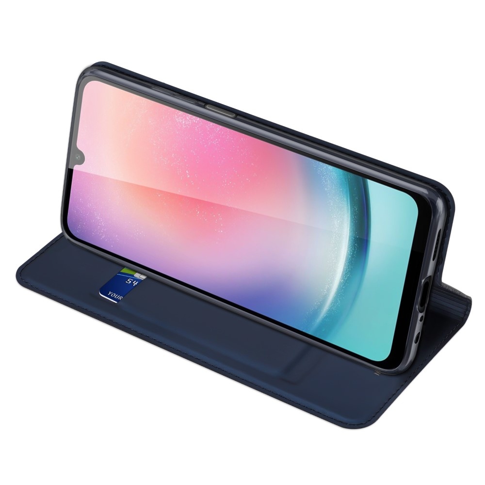 DUX könyvtáska Samsung Galaxy A25 5G - sötétkék színben