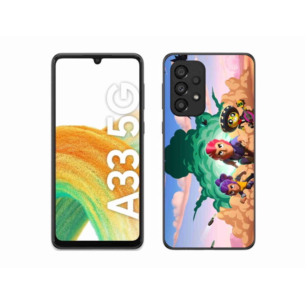 Gél borítás mmCase Samsung Galaxy A33 5G - verekedés csillagok