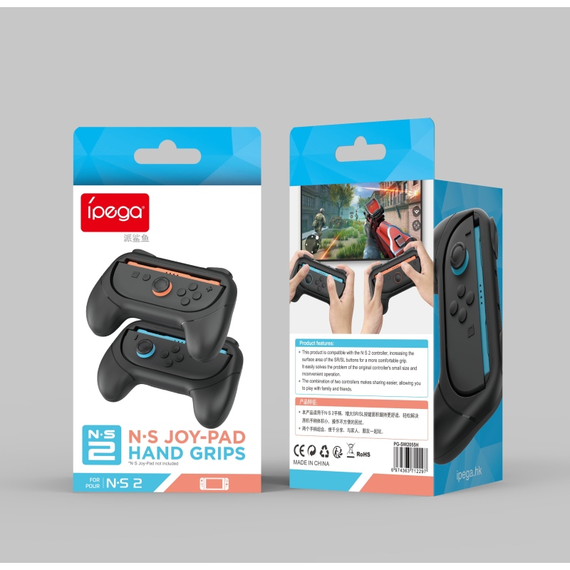iPega SW2055H markolat JoyCon vezérlőkhöz Nintendo Switch 2 Fekete