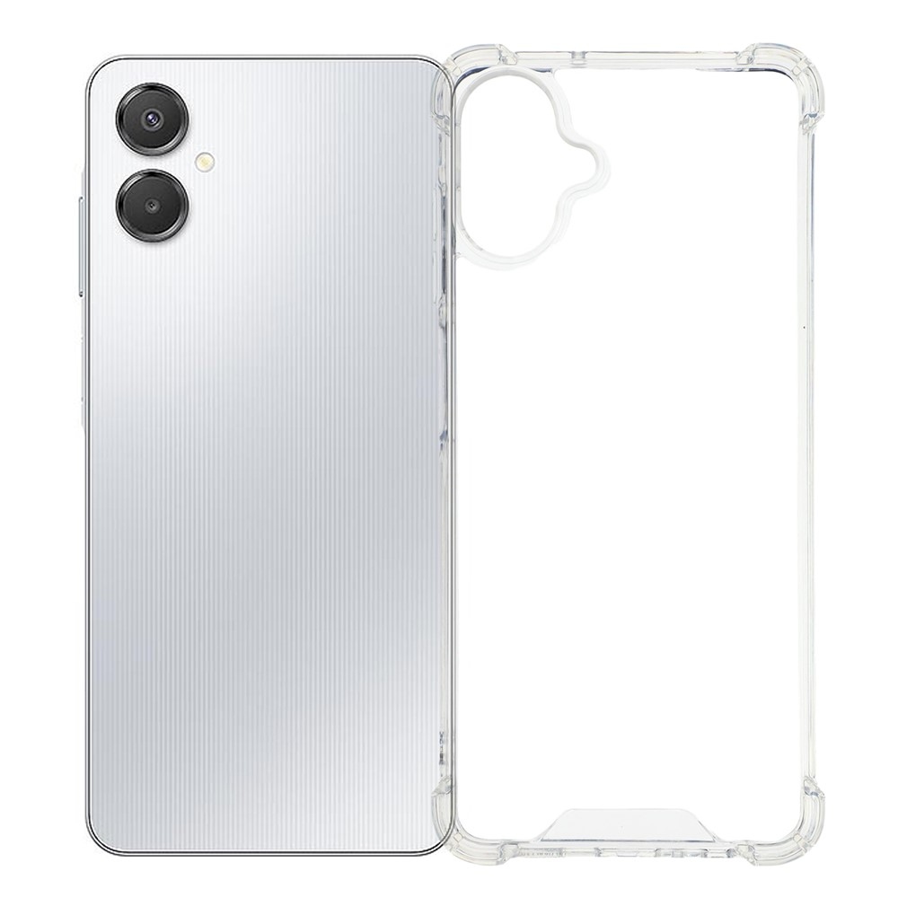 Átlátszó zselés tok szilárd hátlappal és megerősített sarkokkal a Samsung Galaxy A07 4G készüléken