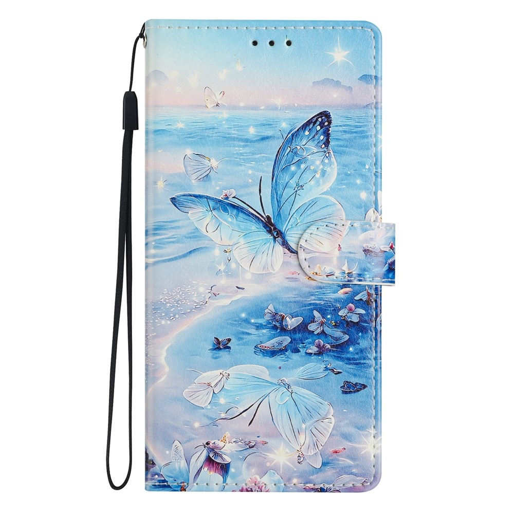 Biztonságos könyv tok Xiaomi 15T - kék pillangókhoz