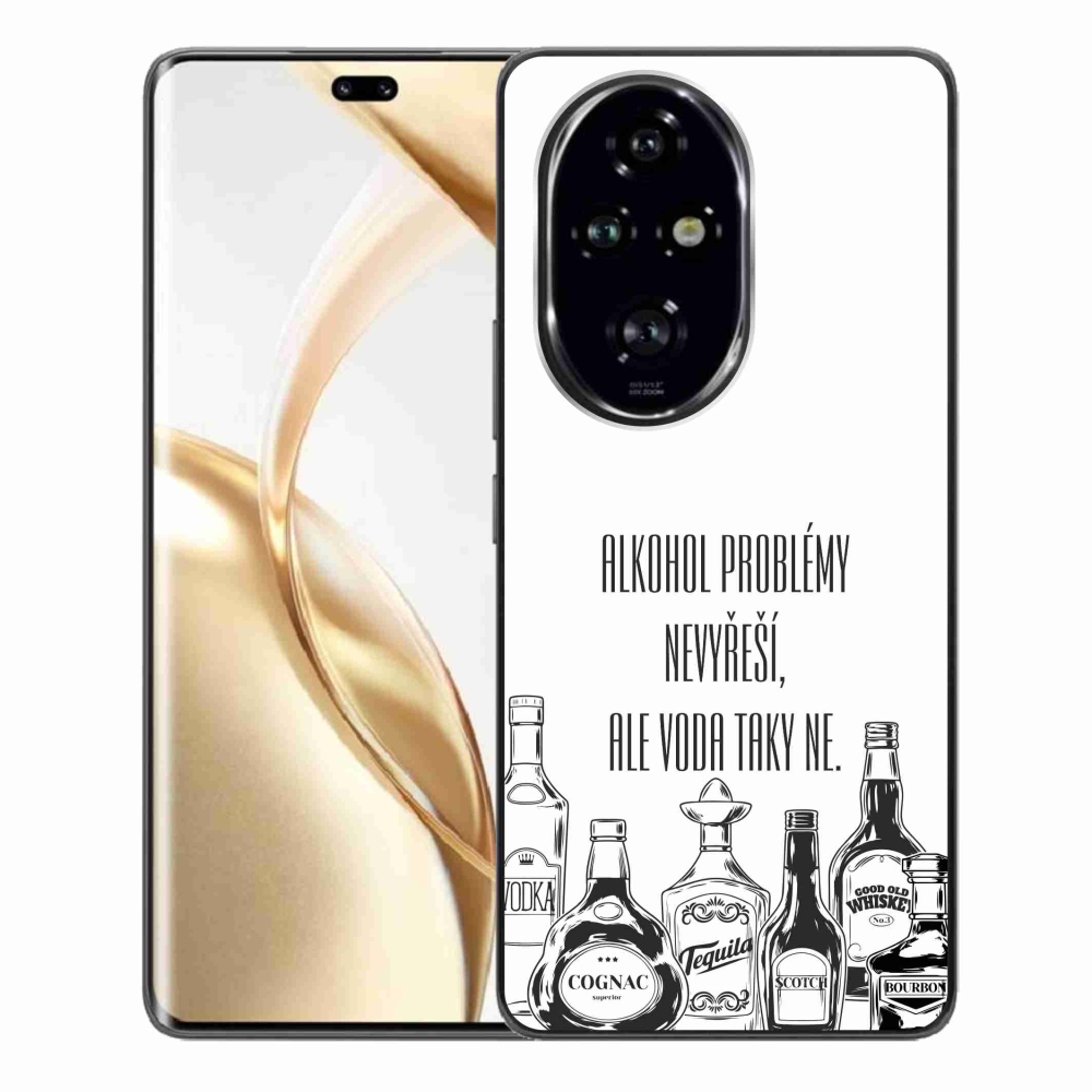 Gél borító mmCase a Honor 200 Pro 5G számára - vicces szöveg fehér háttérrel