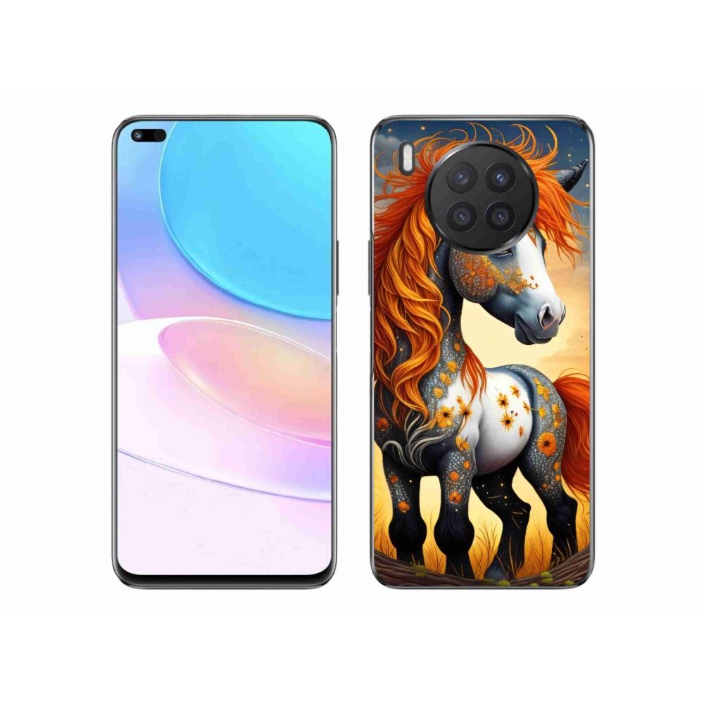 Gél borítás mmCase a Huawei Nova 8i készülékhez - színes póni