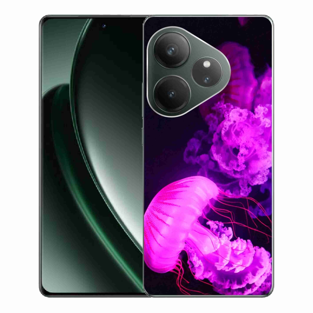 Zselés borítás mmCase a Realme GT 6 5G/GT 6T 5G számára - medúza 1