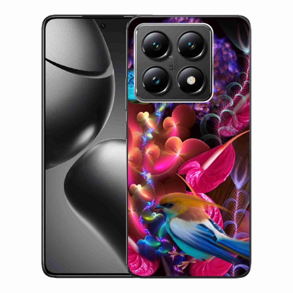 Gél borító mmCase a Xiaomi 14T-hez - színes virágok