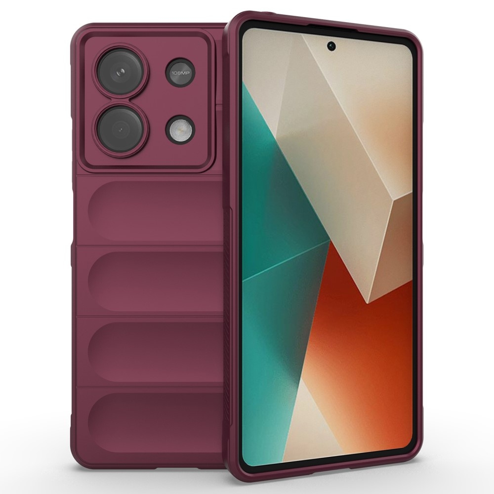 Rugg tartós zselés tok Xiaomi Redmi Note 13 5G - bordó színben
