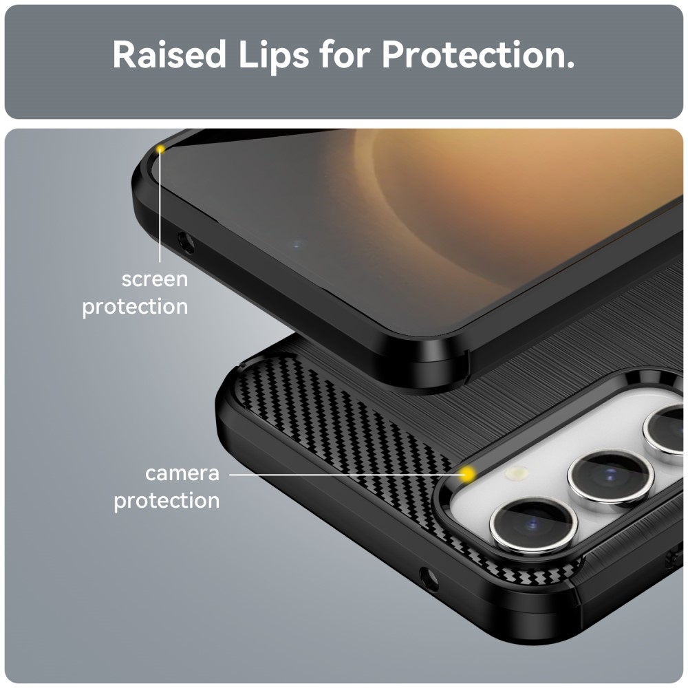 Szénálló zselés tok Samsung Galaxy S23 FE készülékhez - fekete