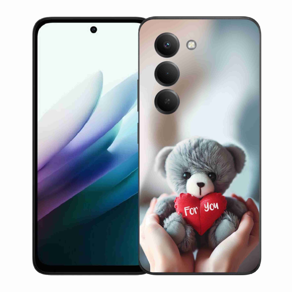 Gél borítás mmCase a Xiaomi Redmi 15 4G/5G (171mm) - mackó a szerelmesek számára