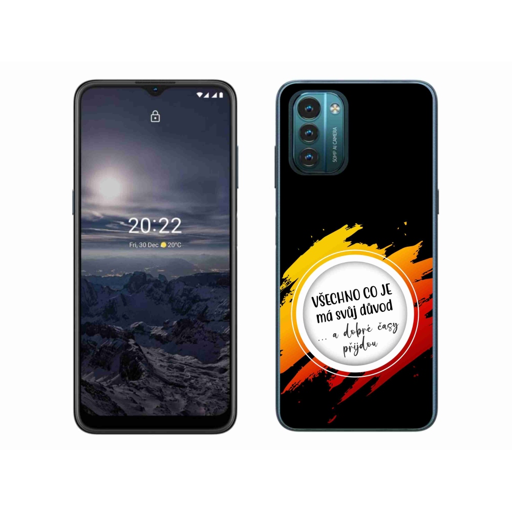 Zselés borítás mmCase a Nokia G11/G21 készülékhez - idézet 3 fekete háttér