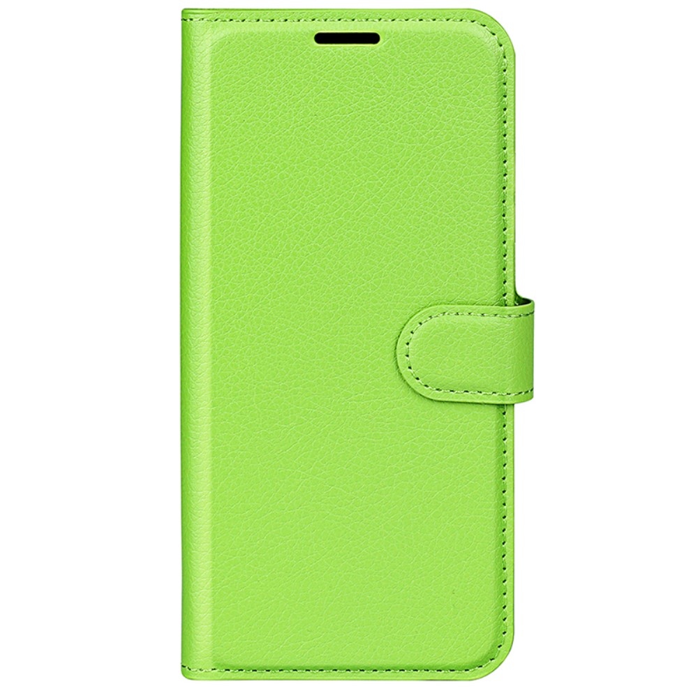 Litchi könyv tok Samsung Galaxy S24 Ultra készülékhez - zöld