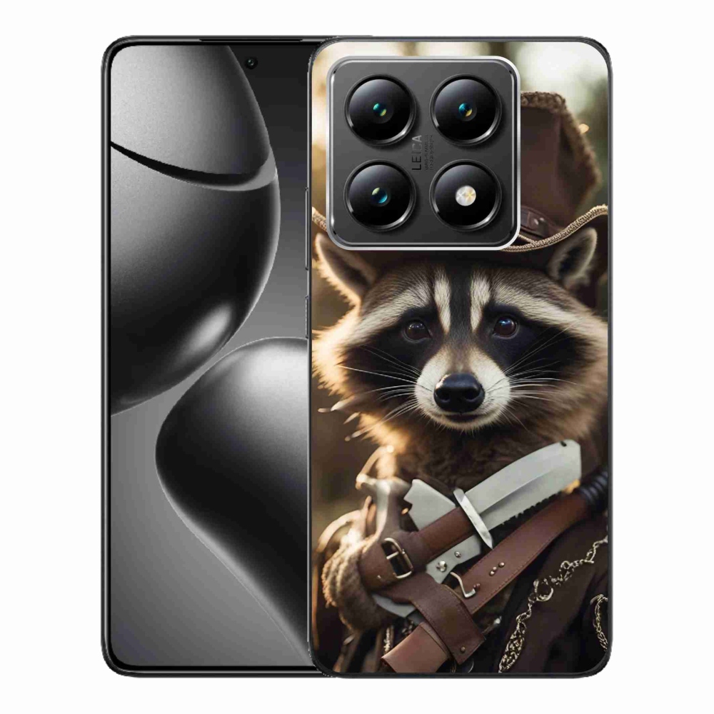Gél borító mmCase a Xiaomi 14T-hez - mosómedve egyenruhában