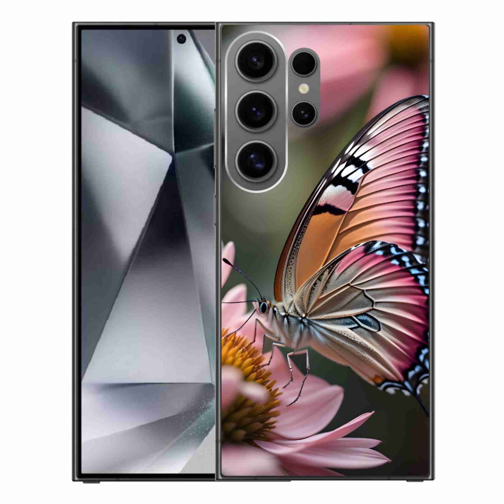 Gél védőhuzat mmCase Samsung Galaxy S24 Ultra - színes pillangó