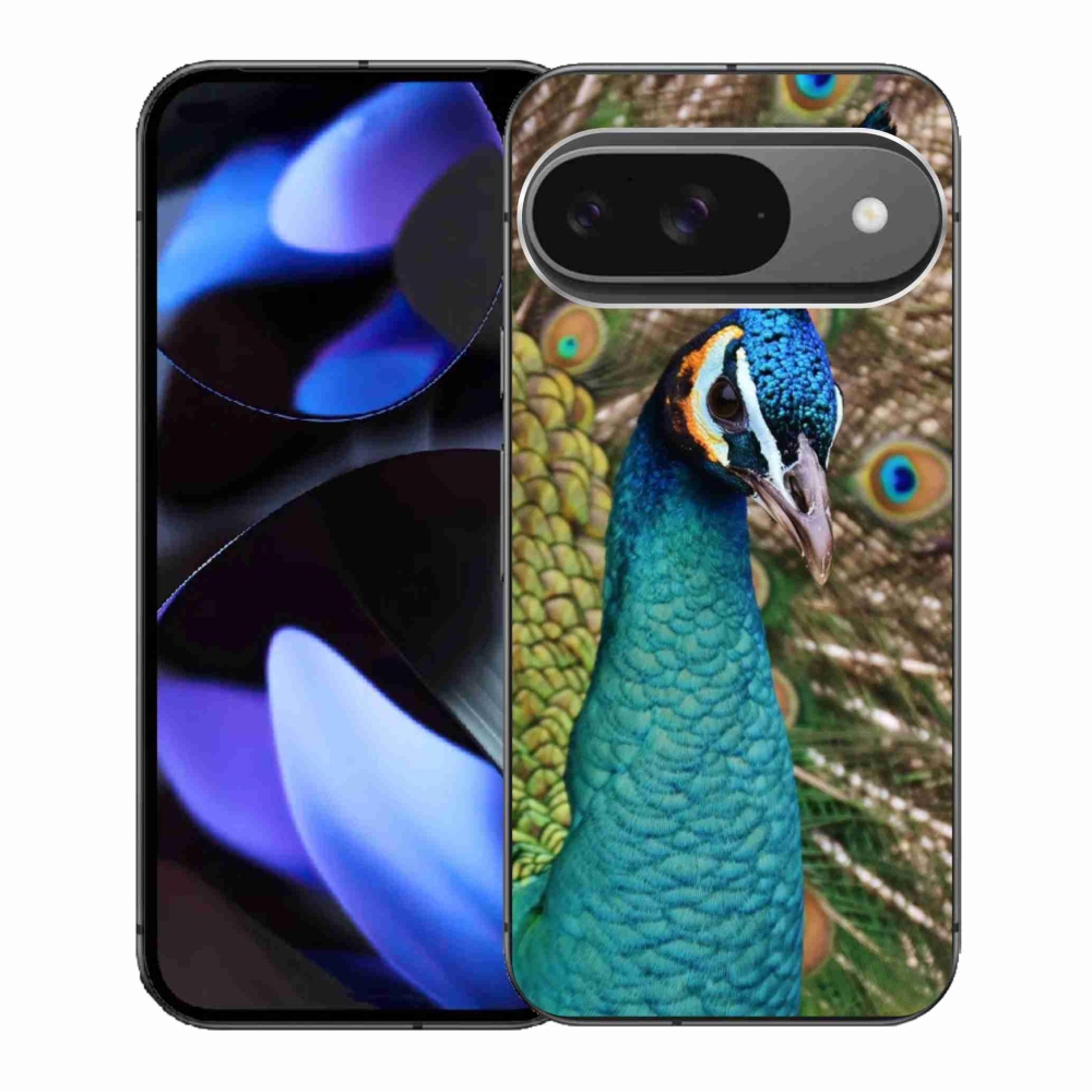 Zselés borítás mmCase a Google Pixel 9/9 Pro készülékhez - páva