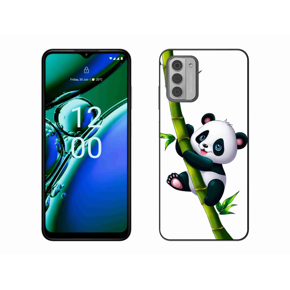 Zselés borítás mmCase a Nokia G42 készülékhez - bambuszon lévő panda