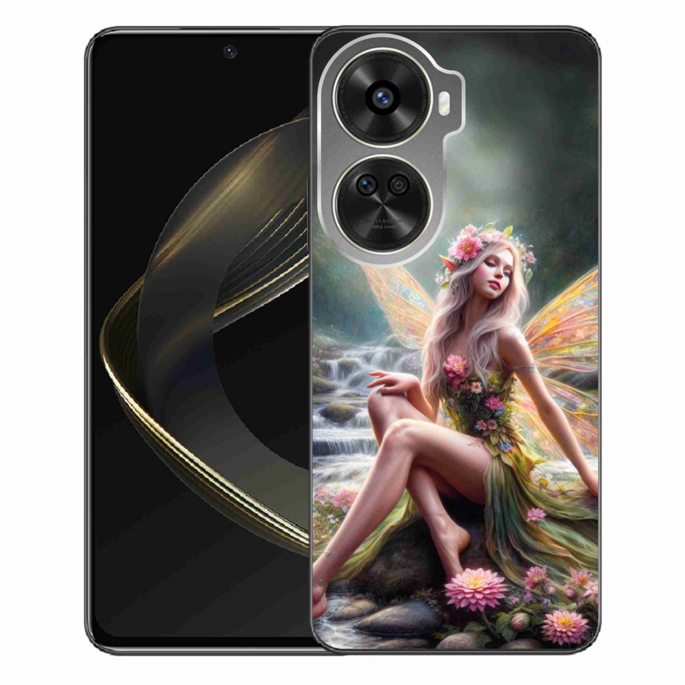 Gél borítás mmCase a Huawei Nova 12 SE-hez - pillangó nő 1