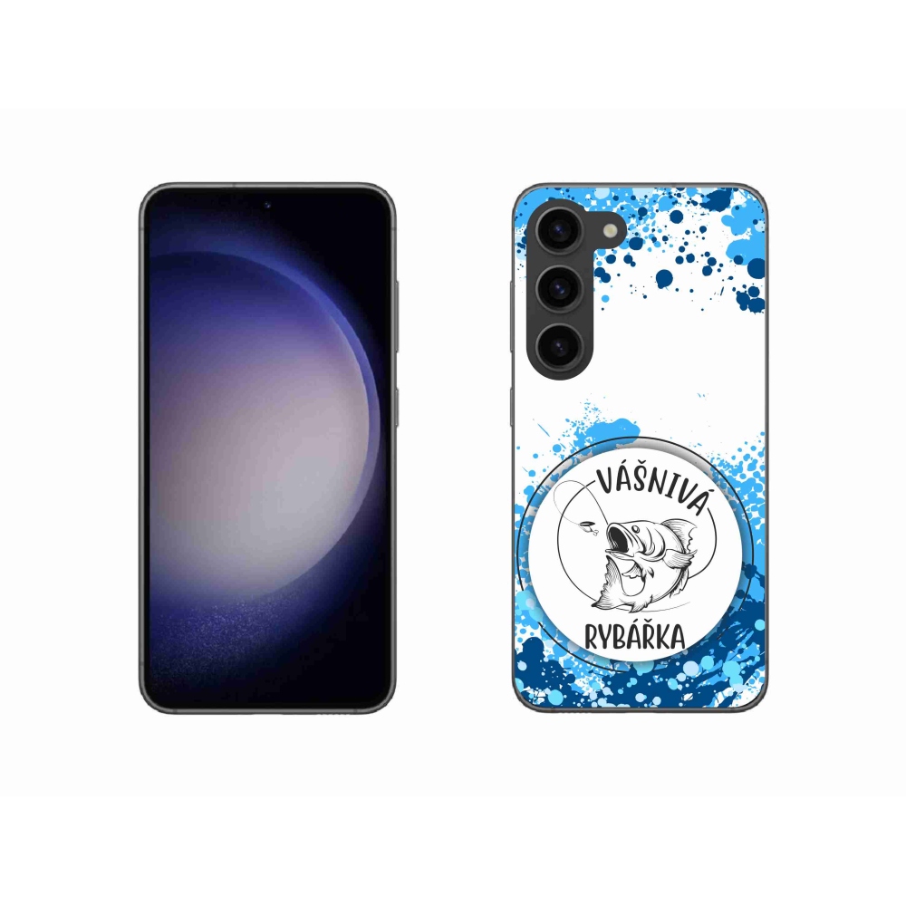 Gél borító mmCase Samsung Galaxy S23 5G - szenvedélyes halásznő fehér háttérrel