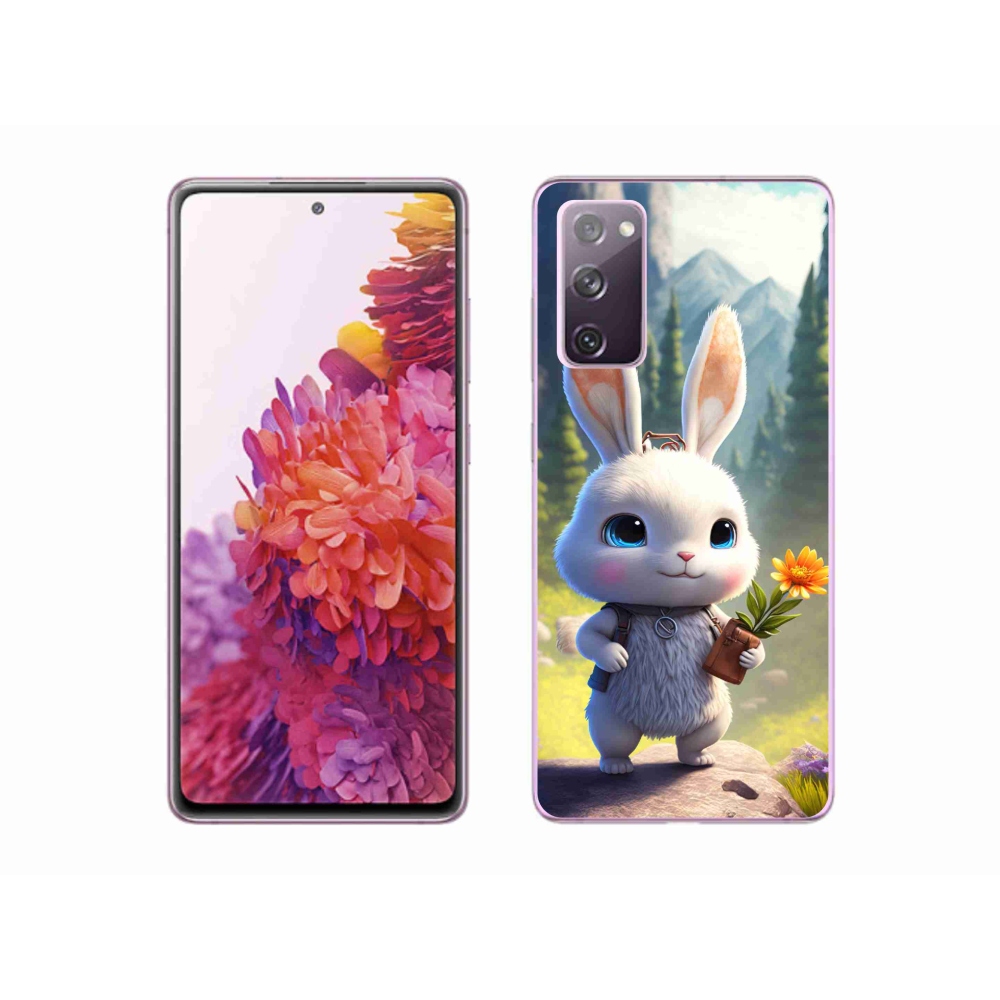 Gél védőhuzat mmCase Samsung Galaxy S20 FE készülékhez - aranyos nyuszi