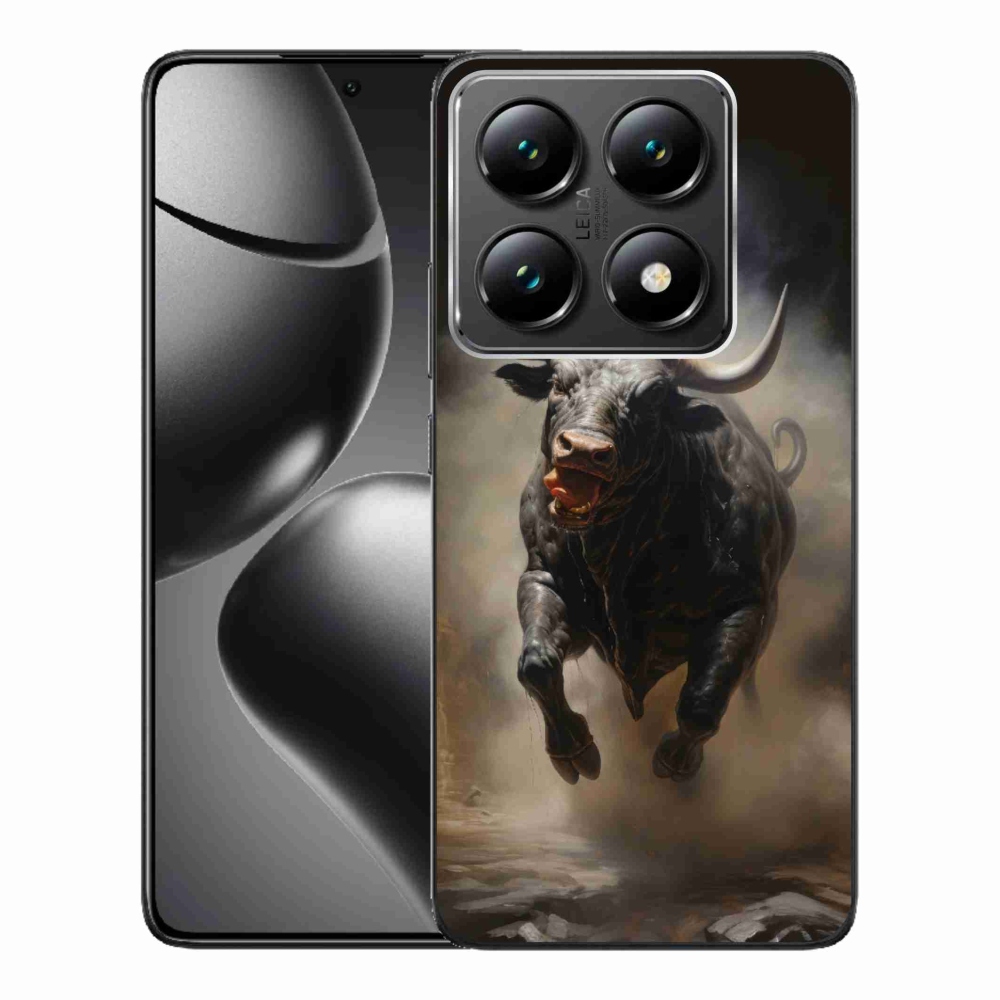 Gél borítás mmCase a Xiaomi 14T Pro számára - dühös bika
