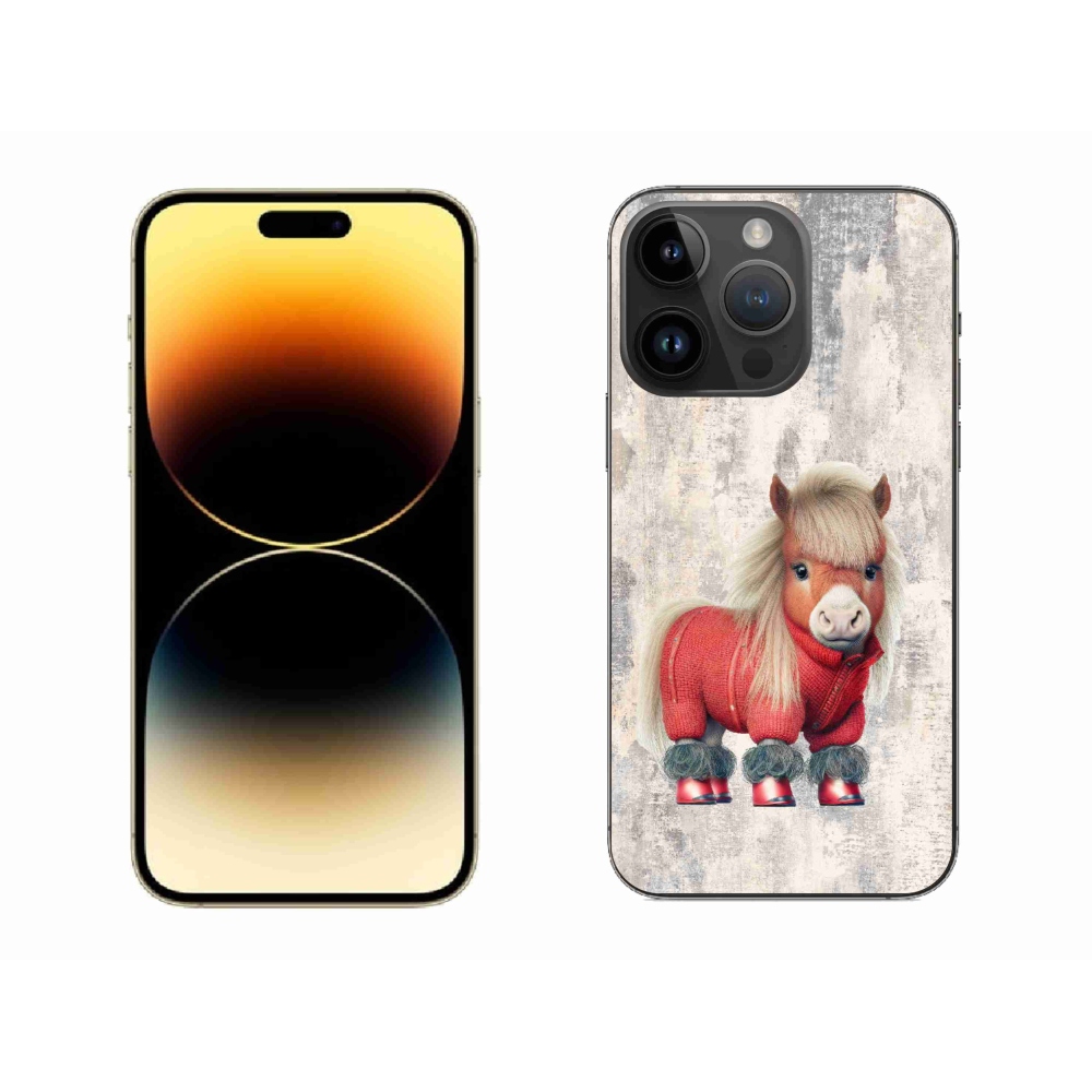 Gél borítás mmCase iPhone 14 Pro Max készülékhez - póni pulóverben
