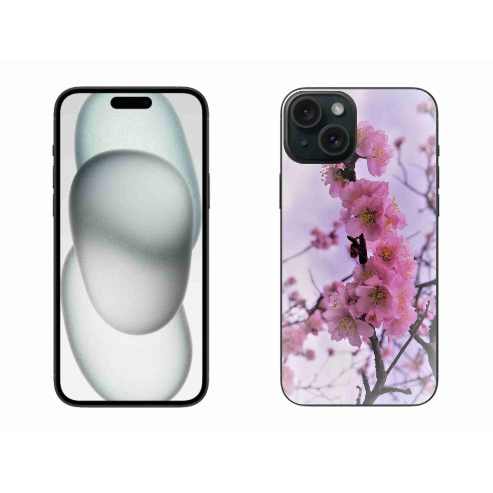 Gél borítás mmCase iPhone 15 Plus készülékhez - virágok 7