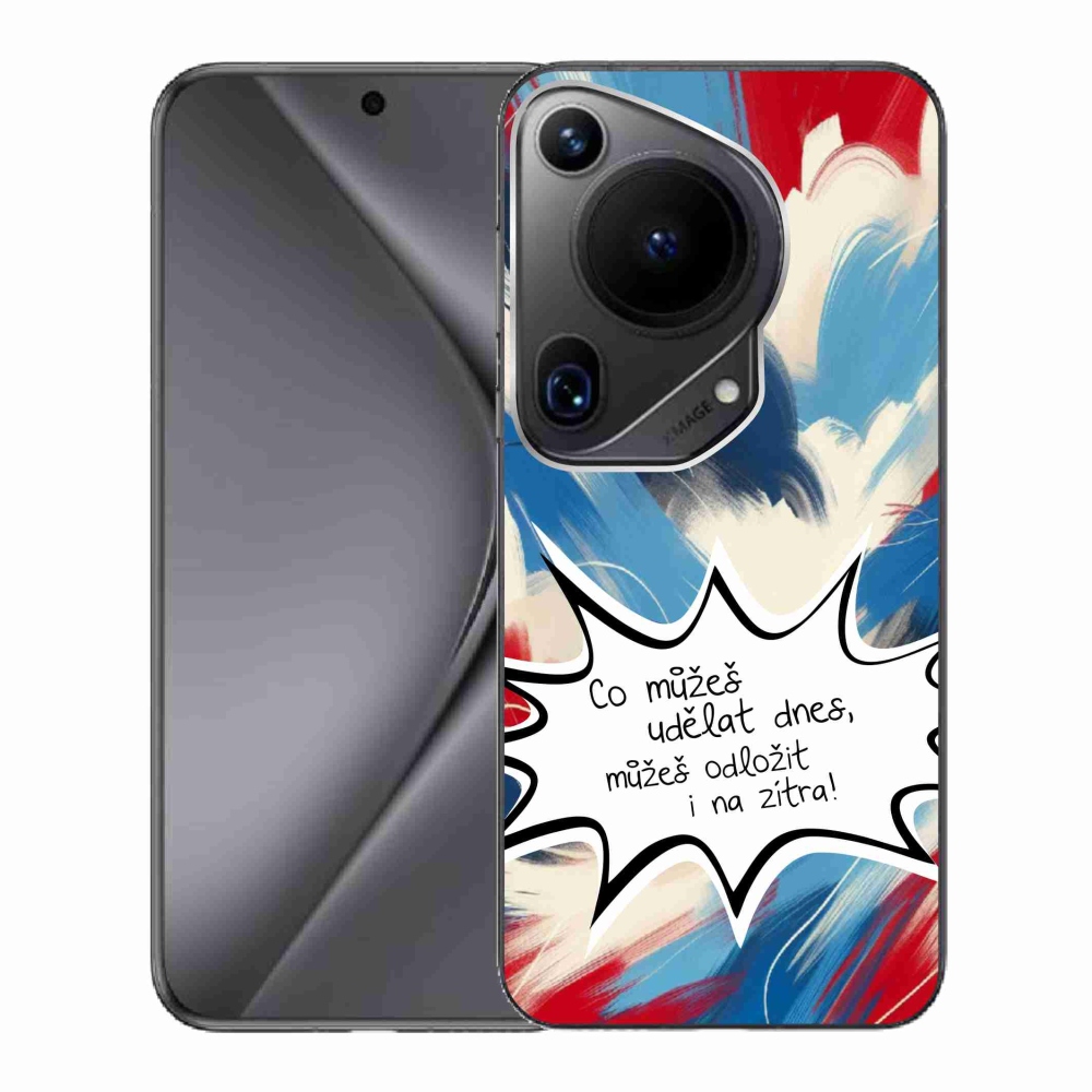 Gél borító mmCase a Huawei Pura 70 Ultra készülékhez - vicces szöveg 9 fehér háttér