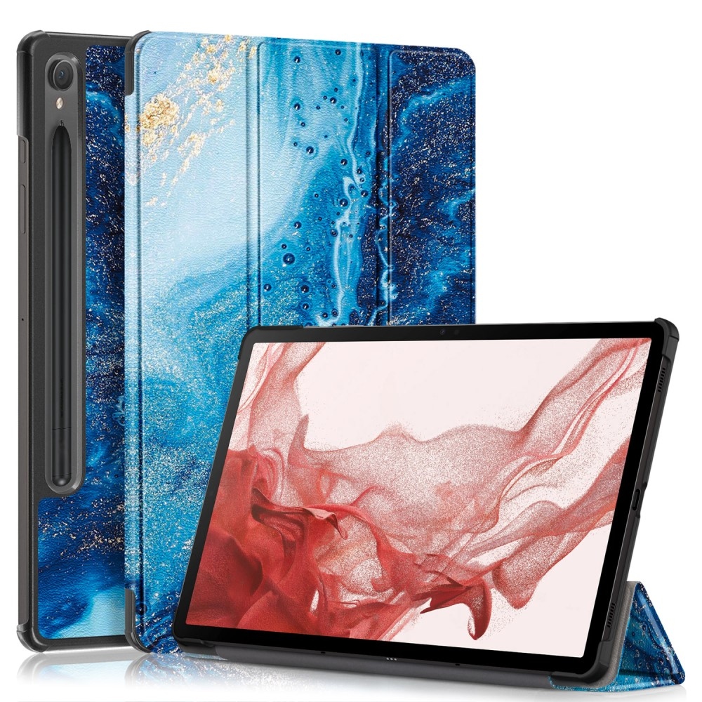 Nyomtatás intelligens záró tok Samsung Galaxy Tab S9/Tab S10 készülékhez - tengeri hullámok
