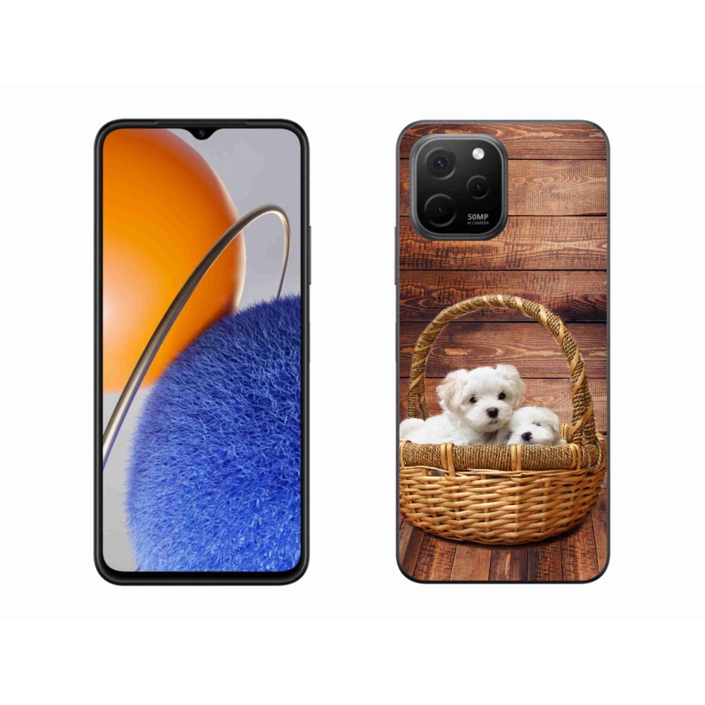 Gél borítás mmCase a Huawei Nova Y61 készülékhez - kölyökkutyák