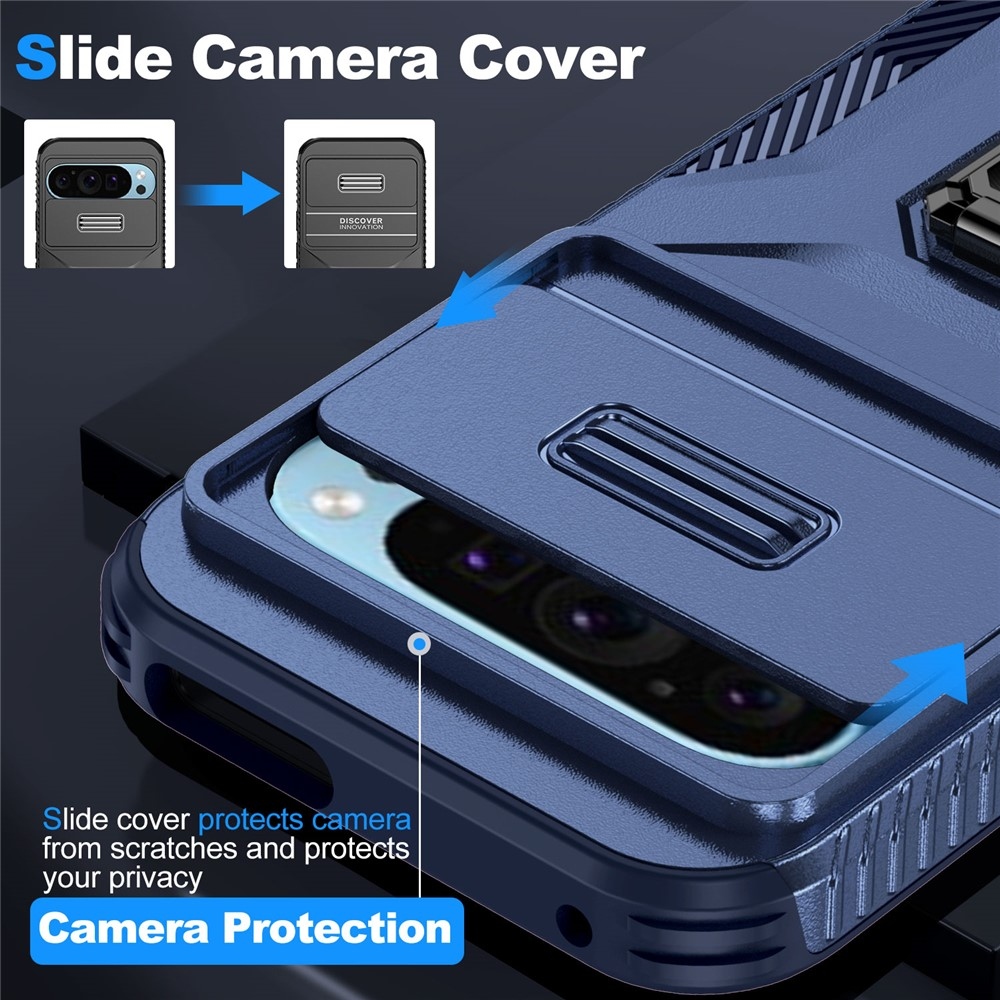 Tartós fedél a Google Pixel 10 Pro/9 Pro/9 készülékhez - kék