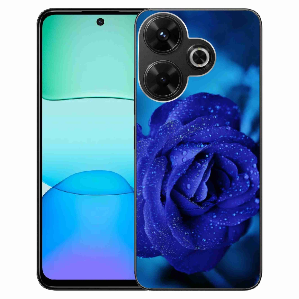 Gél tok mmCase a Xiaomi Redmi 13 4G/Poco M6 4G készülékhez - kék rózsa