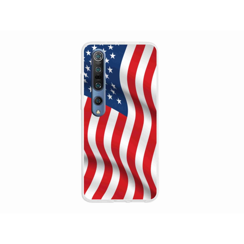 Gél borítás mmCase a Xiaomi Mi 10 - amerikai zászlóhoz