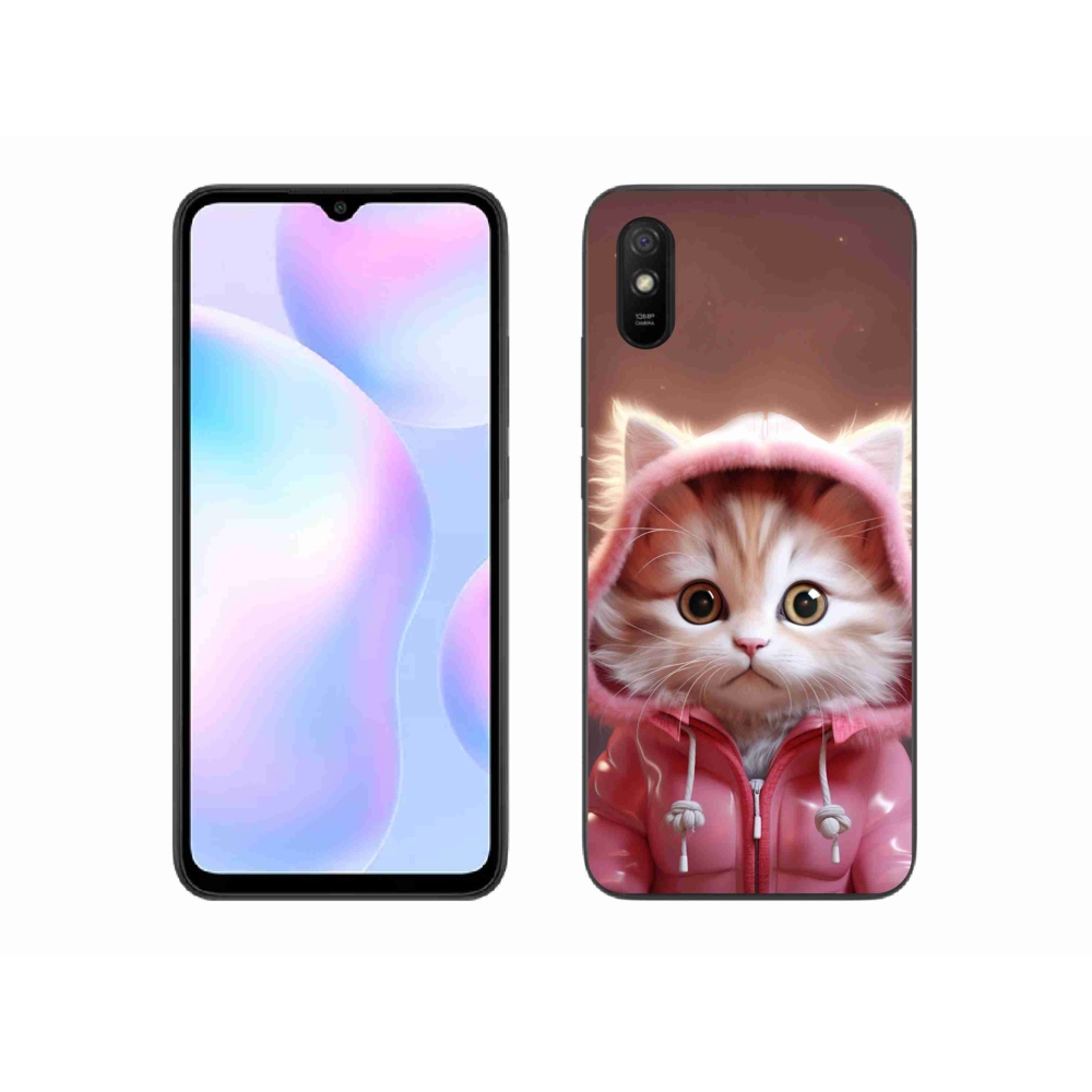 Gél borító mmCase a Xiaomi Redmi 9AT-hoz - aranyos cica 3