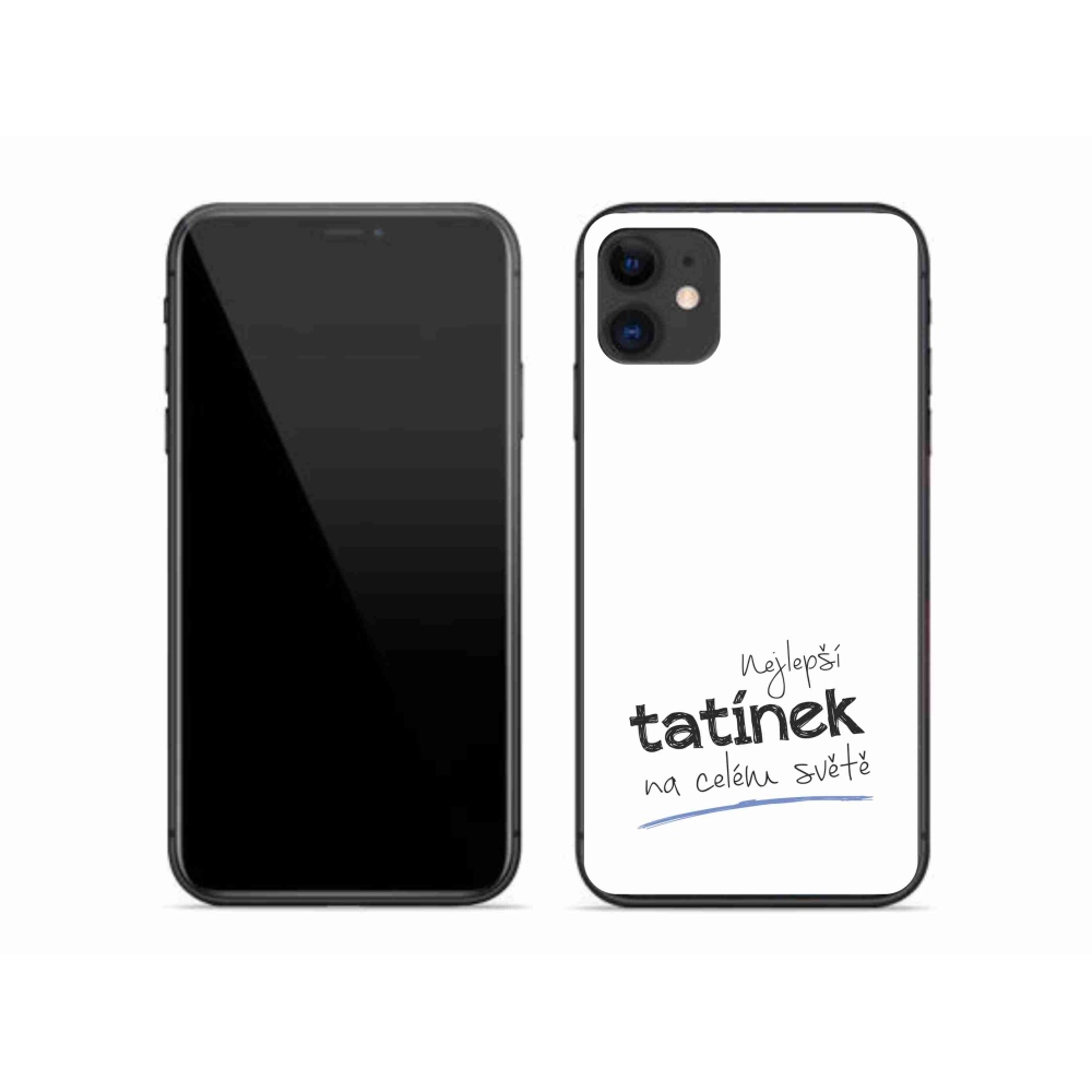 Gél borítás mmCase iPhone 11 készülékhez - Best Daddy 4 fehér háttér