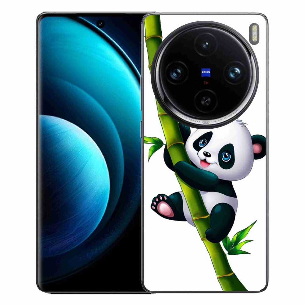Zselés borítás mmCase a Vivo X100 Pro 5G-hez - panda a bambuszon