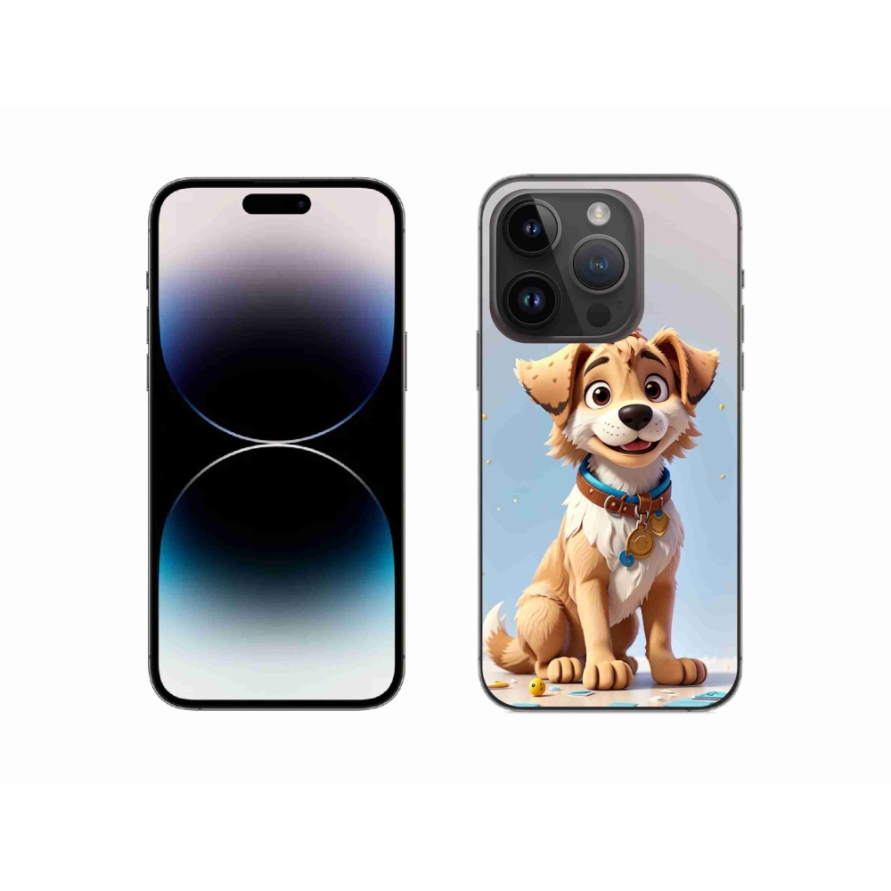 Zselés borítás mmCase iPhone 14 Pro készülékhez - rajzfilm kiskutya