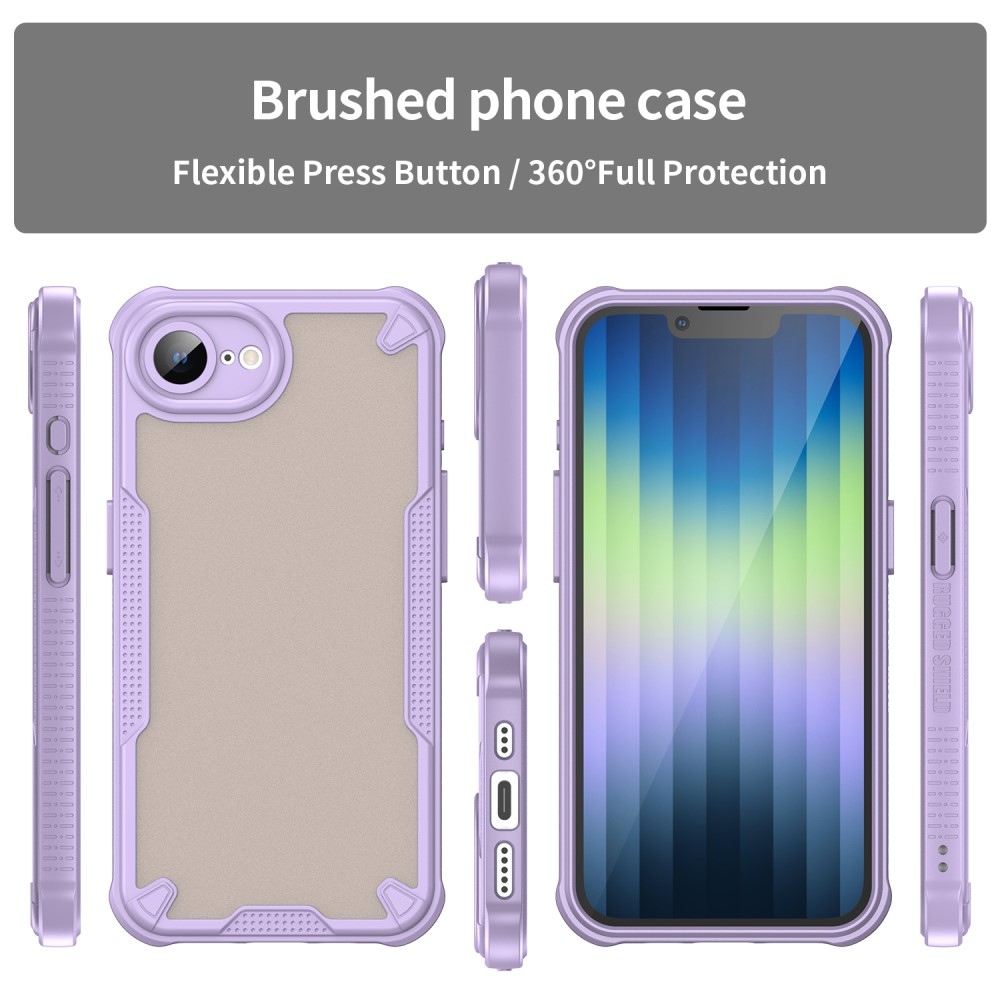Fagyasztott tartós borítás iPhone 16e készülékhez - lila