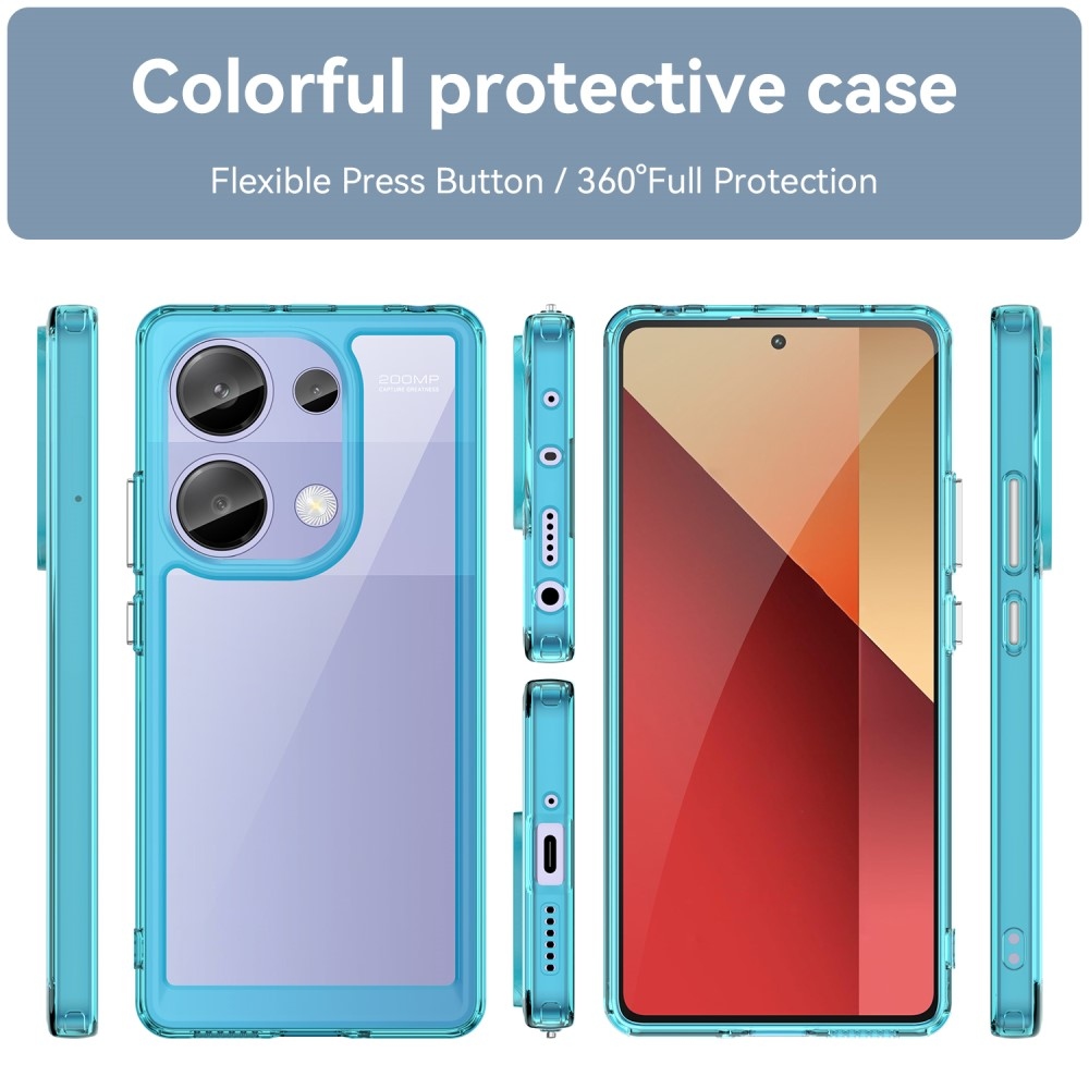 Gél tok rögzített hátlappal Xiaomi Redmi Note 13 Pro 4G/Poco M6 Pro - világoskék színű