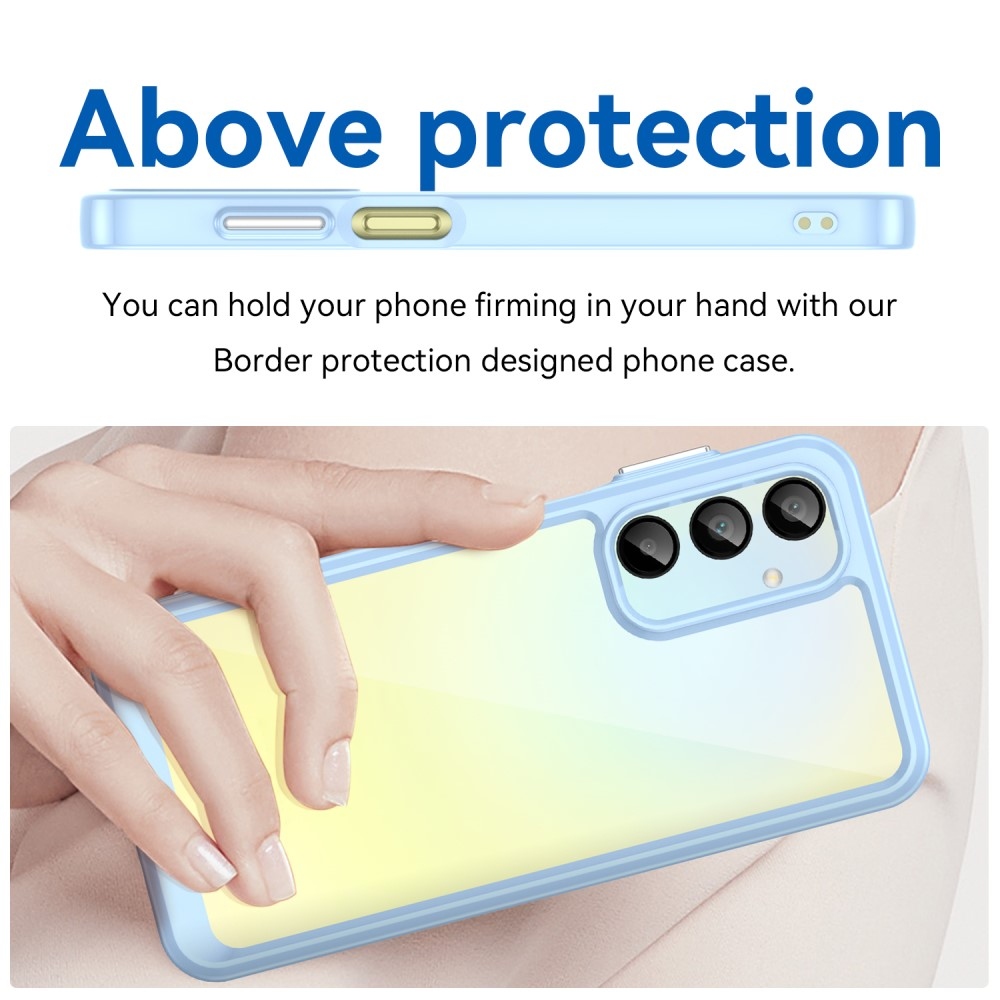 Gél tok kemény hátlappal Samsung Galaxy A16 4G/5G készülékhez - kék